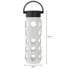 Lifefactory 22-Ounce Glass Water Bottle with Classic Cap and Protective