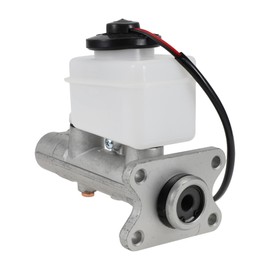 REPAIROCK 1 Stk. Bremsflüssigkeitsbehälter für Toyota HILUX LN3 LN6 1983-1998 Hydraulik-Hauptbremszylinder Langlebiges Aluminiumlegierungs-Motorabteil mit Behälter Silberton