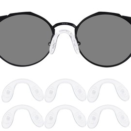 DROGO Replacement Nose Pads for Oakley Eyeglass/Sunglass Conductor 6 OO4106/Conductor 8 OO4107/Savitar OO6047/Tincup OX3184/Tincup Carbon OX5094/Tincup 0.5 Ti OX5099/Deadbolt OX5141-6 Pairs