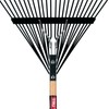 Truper 30480 Steel Leaf Rake 24 Tines - 24-Inch Head,