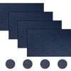 BECHEN Vinyl Placemats and Coasters,Washable Table Mats Easy to Clean