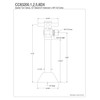 Kingston Brass CC83202DX Concord 1/2" Sweat x 3/8" O.D. Comp,