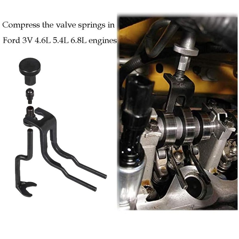 Valve Spring Compressor Tool 6684 Fit for Ford, Compresses Valve