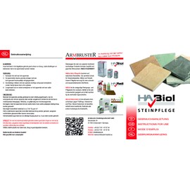 HABiol Stone Care Set Premium with Stone Oil Care Oil for Stone, Oil Suction Cloths and Sanding Sponge, Stone Care