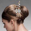 DOITOOL 4 Pcs Wedding Hair Comb,Pearl Crystal Bridal Hair Comb