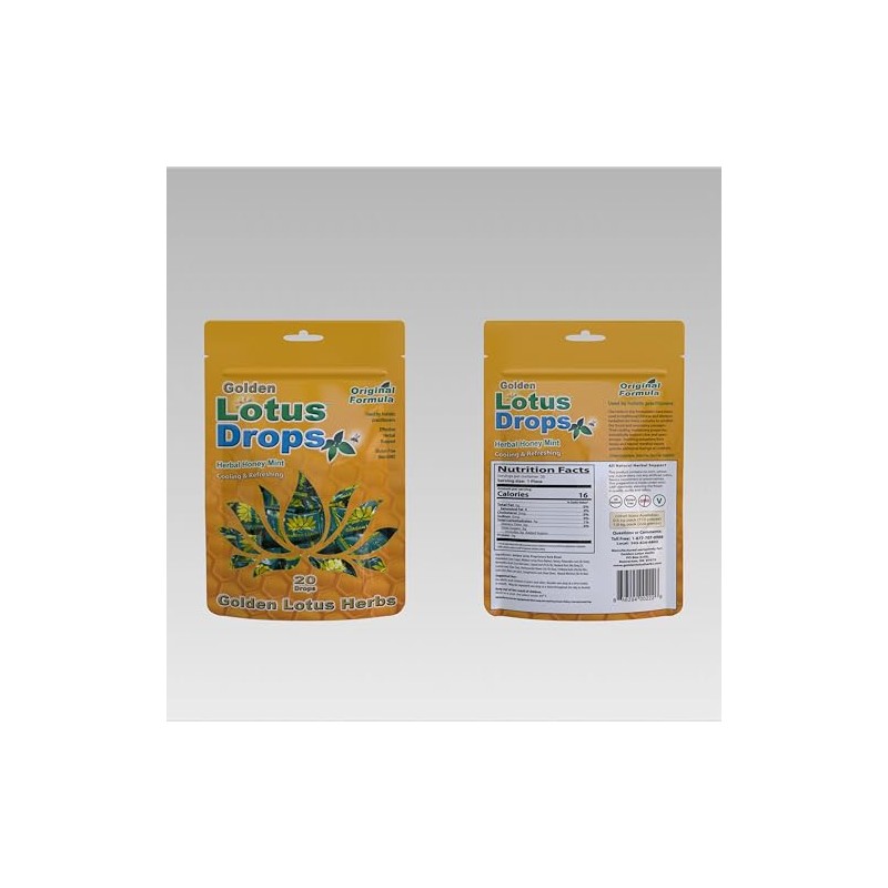 Golden Lotus Herbs Original Lotus Drops Lozenge