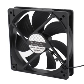 120mm Computer Case Fan, 3000RPM 2pin Dual Ball Bearing PC Exhaust Cooling Case Fans, Long Life Up to 50,000 Hours Low Noise Ultra Thin High Performance PC Case Fan