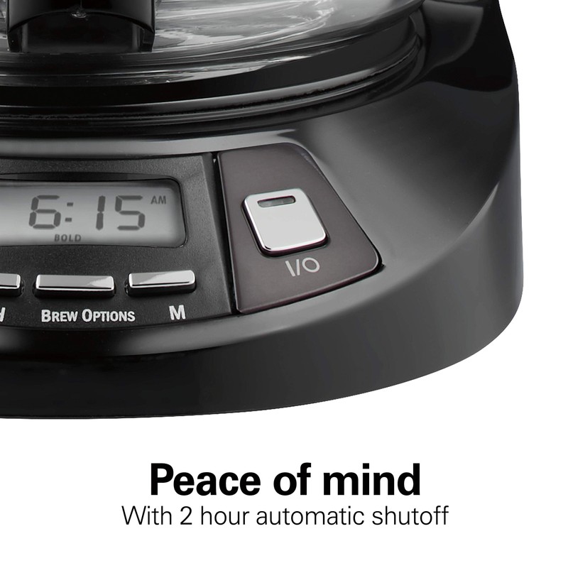 Hamilton Beach 12 Cup Programmable Drip Coffee Maker with 3