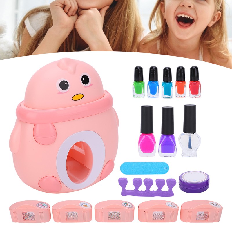 Children Nail Art Machine Kit Children Girl Nail Art Polish