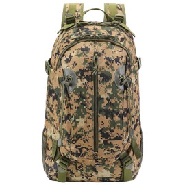 HOW'ON Hunting Backpack 30L Outdoor Waterproof Camo Hunting Pack Digital Jungle Camo