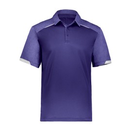Russell Athletic Mens Legend Polo Shirt, Purple, Large US