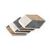 GoCraft Hexagon Geometric Coasters | Handcrafted Geometric Coasters with Green