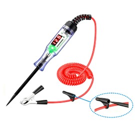 RUIBAOTECH DC Voltage Tester, 3-72V Range, Circuit Tester with clamp, Steel Probe