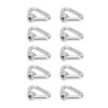 10pcs Silver Screw Nut 304 Stainless Steel Triangle Ring Nut