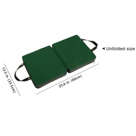 TopHomer Garden Kneeling Pad Extra Thick for Gardening Work, 600D Oxford Cloth Foldable Garden Mat, 23.6 x 13.5 inch Memory Foam Cushion Kneeling Mat with Shock Absorbing EVA Foam Green