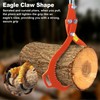 Meyoppm 18 Inch 2 Serrated Claw Hook Log Lifting Tongs,