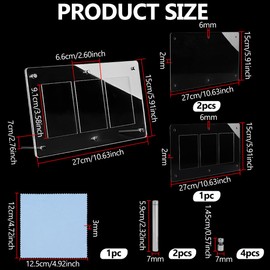 PH PandaHall 3-Slot Clear Acrylic Trading Card Display Case Baseball Cards Display Frame Collectibles Sports Card Stands Cards Displaying Wall with Screw for Pictures Photo Storage Displaying