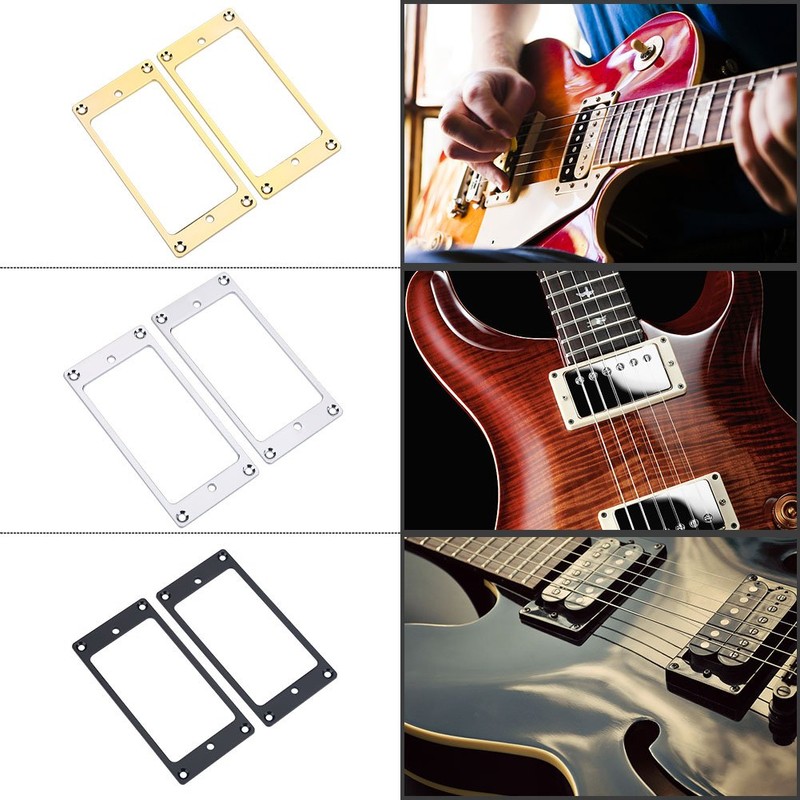 Guitar Pickup Frame, Humbucker Pickup Mounting Rings for Electric Guitar,