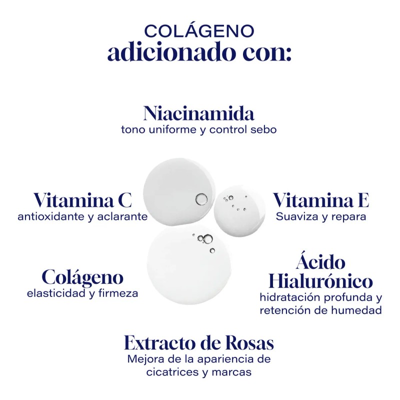 Gel Limpiador Facial 480 ml Colágeno + Vitamina C +