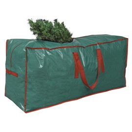 ProPik - Borsa per albero artificiale, adatta alberi fino a 2,1 m, alti smontati, custodia di 114,3 x 38,1 50,8 cm, perfetto contenitore Natale con elegante cerniera e maniglie, verde
