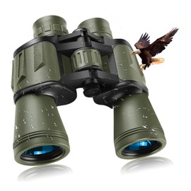 20x50 Binoculars for Adults, Binoculars HD High Powered Professional Binoculars for Bird Watching Travel Stargazing Concerts Outdoor Sports-BAK4 Prism FMC Lens,Waterproof with Phone Adapter,Green