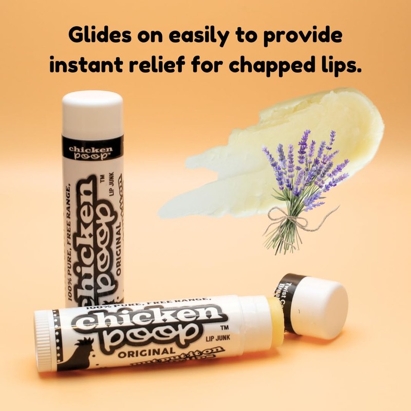 .15 oz. Chicken Poop® ORIGINAL FLAVOR Lip Junk for Dry,