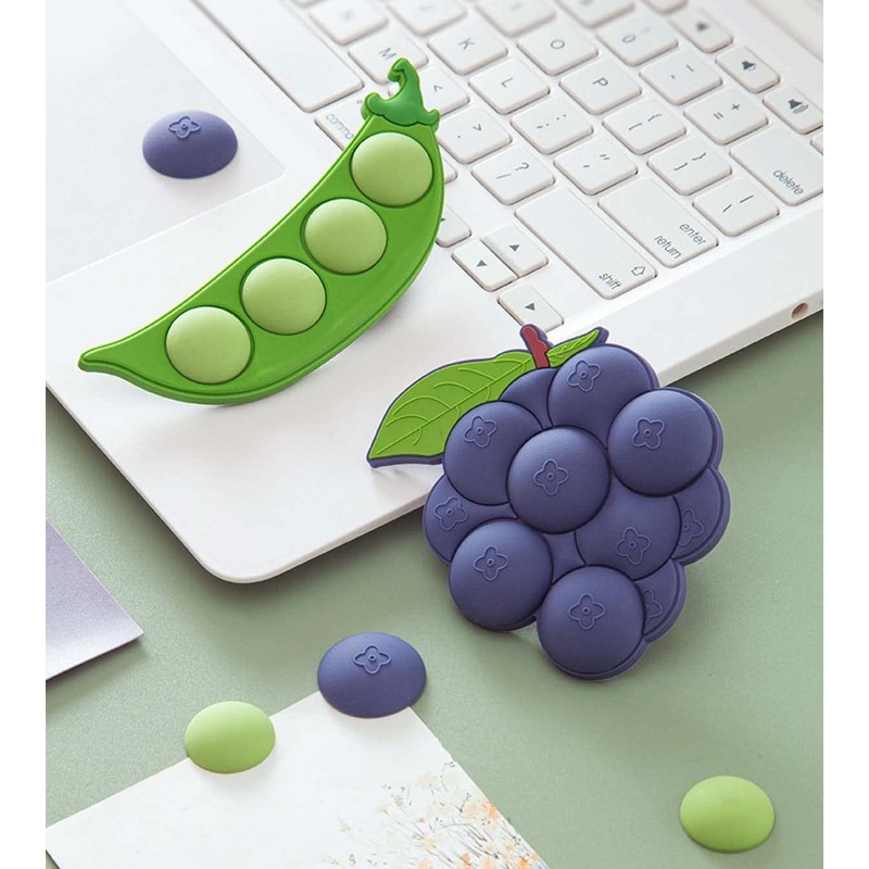 Fruit Magnetic Refrigerator Sticker, Creative Particle Magnetic Sticker (Blueberry, 2