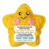 Cute Crochet Star Positive Emotional Comfort Support Thank You Gift,