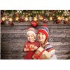 Dudaacvt 7x5ft Christmas Backdrop Rustic Christmas Wooden Wall Photography Backdrop