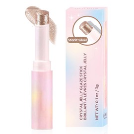 Glitter Eyeshadow Stick, Shimmer Eyeshadow Pencil Sparkly Waterproof Eye Shadow for Highlighters Makeup, Long Lasting Blendable Jelly Eye Makeup Stick with Soft Tip, All Skin Types