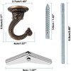 GDQLCNXB 2 Sets 55mm/2.17" Ceiling Metal Ceiling Hooks, Heavy Duty
