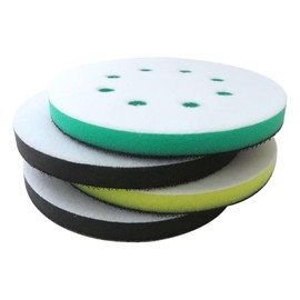 BUTITNOW 4pcs New Foam Sanding Pads for Orbital Sander Dual Sided Hook and Loop Soft Sponge Cushion 8 Hole Design Efficient Dust Extraction Premium Sanding Discs for Smooth Finishing