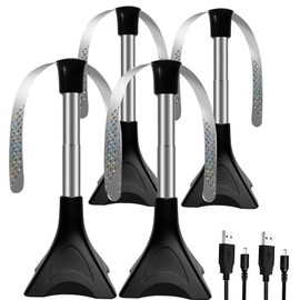 AXYWINBO Ventilador repelente de moscas，se Puede Doblar y Colgar 360°，Ventilador para Alimentos,portátil para llevar,Adecuado para Exteriores, Picnic Funciona con Pilas (4)