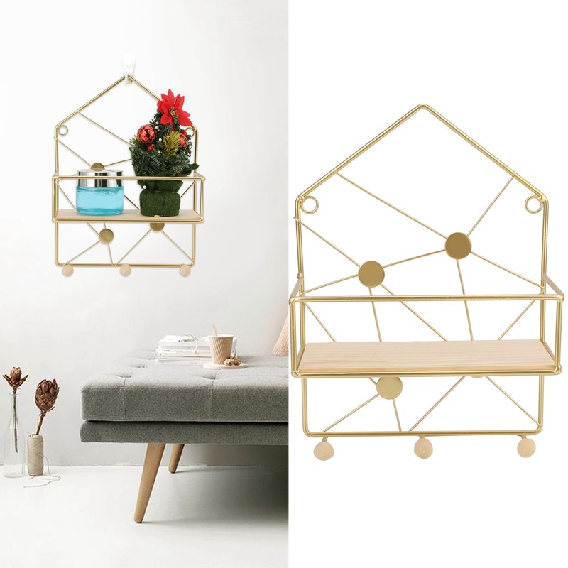 PunchFree Wall Storage Rack Wall Hanging Floating Shelf Bedroom Living