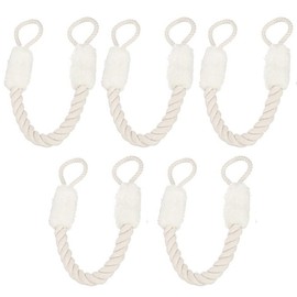 Door Cord Clamp Protection, Pack of 2 Door Rope Jack, Door Stopper Ropes Clamping Protection for Doors Door Cord, Door Cords Door Handle Protection 60 cm for Protection of Fingers and Pets, White