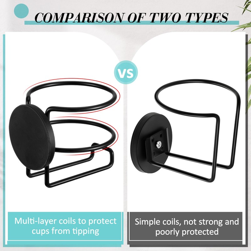 Treela 2 Pcs Magnetic Cup Holder Heavy Duty Portable Cup