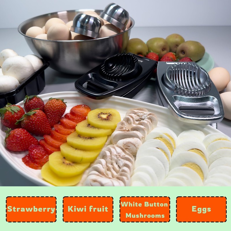 Egg Slicer for Boiled Eggs, Heavy Duty Aluminium Boiled Egg