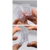 YOFAN 10 Pairs Clear Double-Sided Adhesive Wall Hooks - Mounted