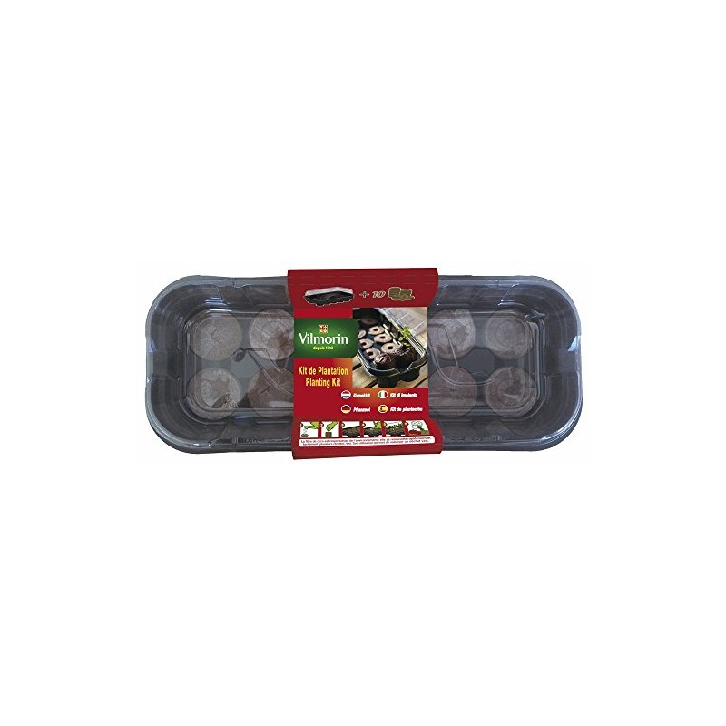 Vilmorin 3990626 Mini Greenhouse Kit 10 x Soft Coco All-in-One