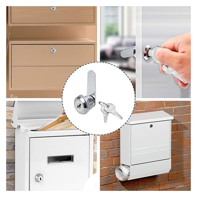 5PCS Cam Locks 1" Cabinet Thumb Lock for Camper, Trailer,