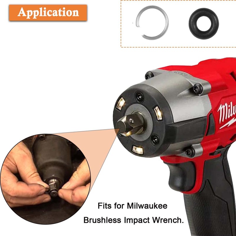 3/8 Inch Impact Socket Retaining/Retainer Ring Clip with O-ring &
