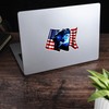 USA Flag Patriotic Welder Vinyl Decal - Welding Mask Torch