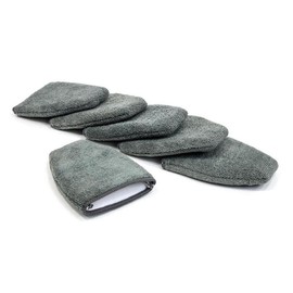 [Finger Applicator] Microfiber Fingertip Mitt Applicator (5 in. x 4 in.) 6 pack - Color: Gray