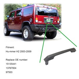 KLUMART 15135441 Rear Tailgate Handle Fitment H2 Base 2003 2004 2005 2006 2007 2008 2009 Door Handle Replacement 13767004 97503