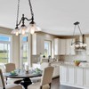 LNC Rustic Kitchen Island Lighting, 3-Light Farmhouse Chandelier for Dining