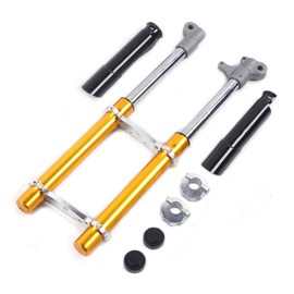 Mini Front Fork Shocker 49cc 2 Stroke Front Fork Shocker 21.6in Gold Front Suspension Fork for Mini Bike Pit Bike Dirt Bike Forks Motorcycle