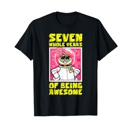 Mademark x SpongeBob SquarePants - Sandy Seven Years of Being Awesome Girl 7th Birthday Gift T-Shirt