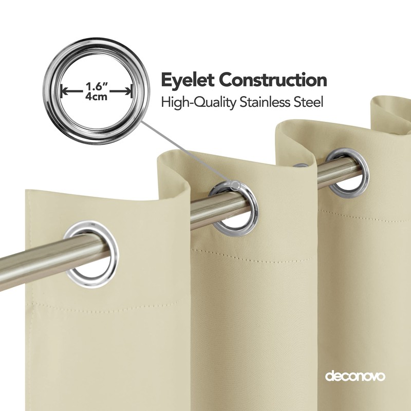 Deconovo Blackout curtains, thermal curtains, sound insulation, opaque curtains