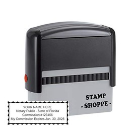 Florida Notary Stamp Self Inking | Grey Printy 4913, 2.3x0.81” Rectangular Prints