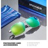 Xagger Polarized Brow Bar Square Aviator Sunglasses for Men Retro